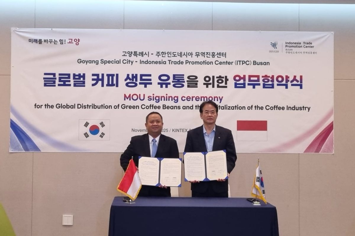 RI-South Korea sign deal to boost Indonesian coffee marketing