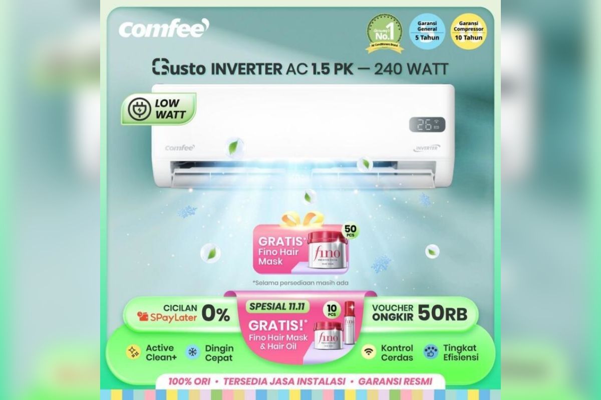 Comfee Hadirkan Kenyamanan Cerdas ke Rumah-Rumah Indonesia dengan Penawaran Menarik di Double 11!