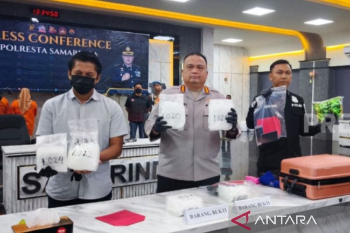 Polresta Samarinda ungkap pengedar 7,1 kg sabu Jaringan Lapas Parepare