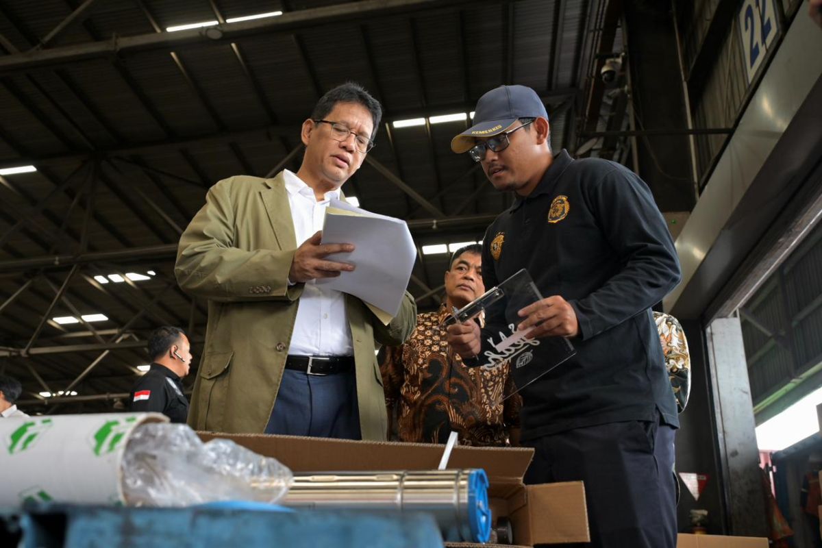 Purbaya periksa arus impor di Bea Cukai Tanjung Perak