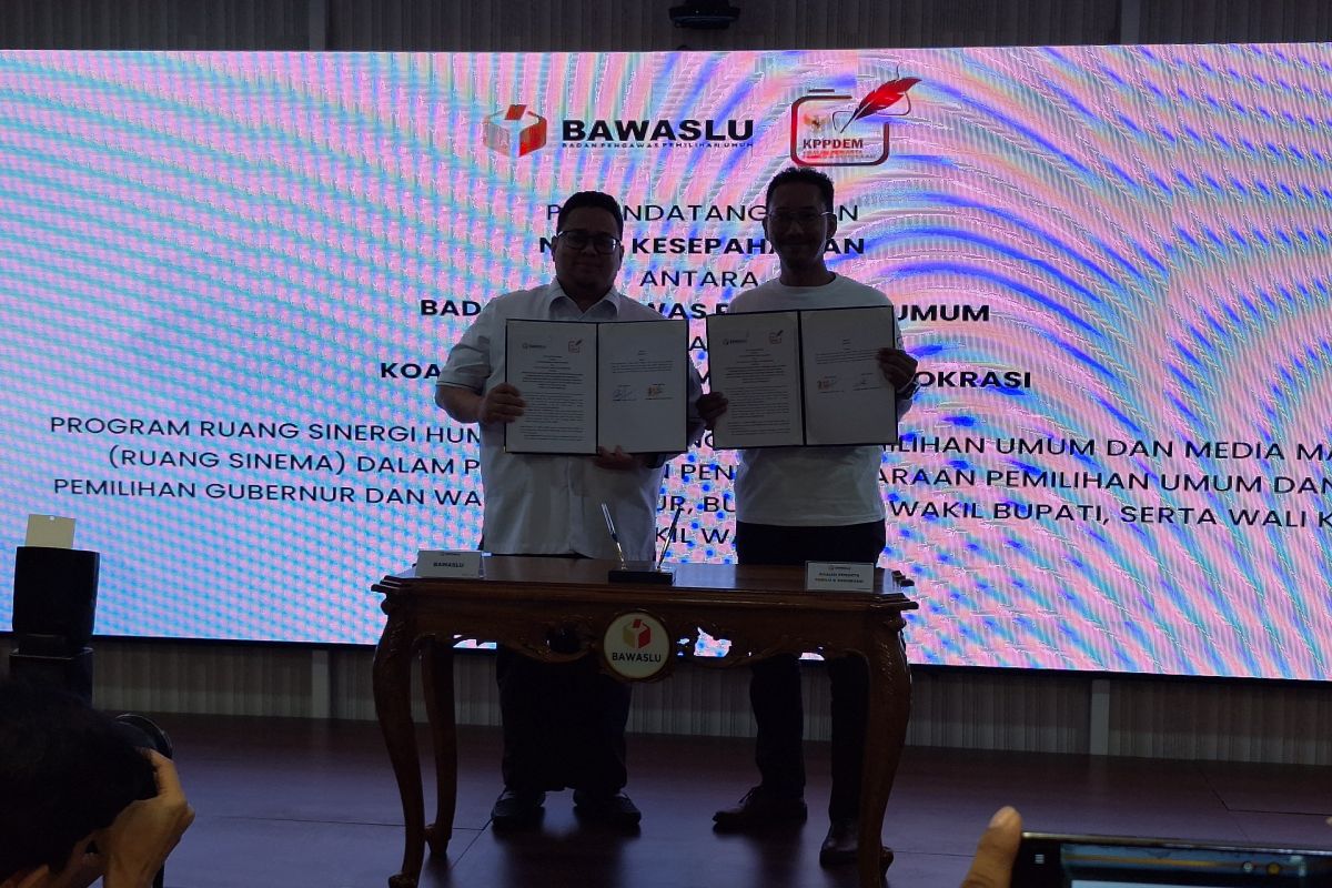 Bawaslu RI-KPP DEM teken MoU perkuat edukasi digital dalam pemilu