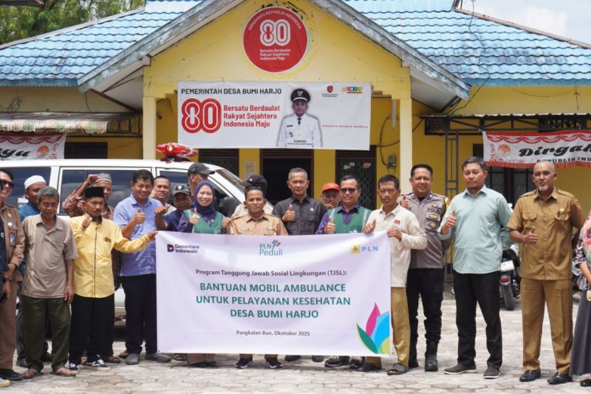 PLN salurkan ambulans untuk Desa Bumi Harjo Kabupaten Kobar