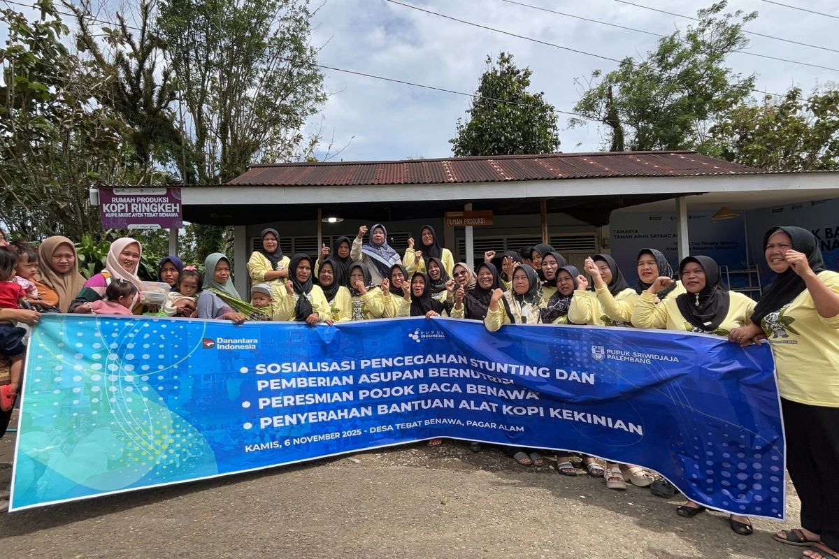 Pusri dorong Desa Tebat Benawa makin sehat dan cerdas lewat program Kopi Berkelanjutan