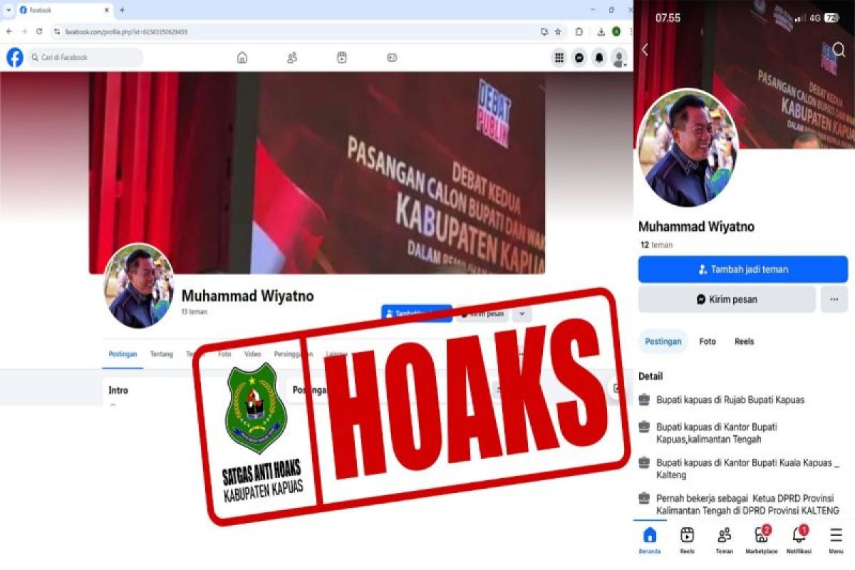 Warga diimbau waspadai akun palsu mengatasnamakan Bupati Kapuas