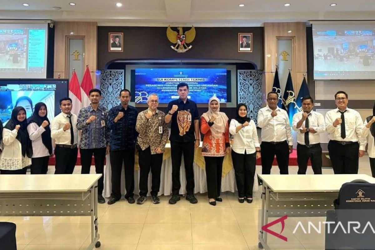 Kemenkum Riau Gelar Uji Kompetensi Jabatan Fungsional Perancang