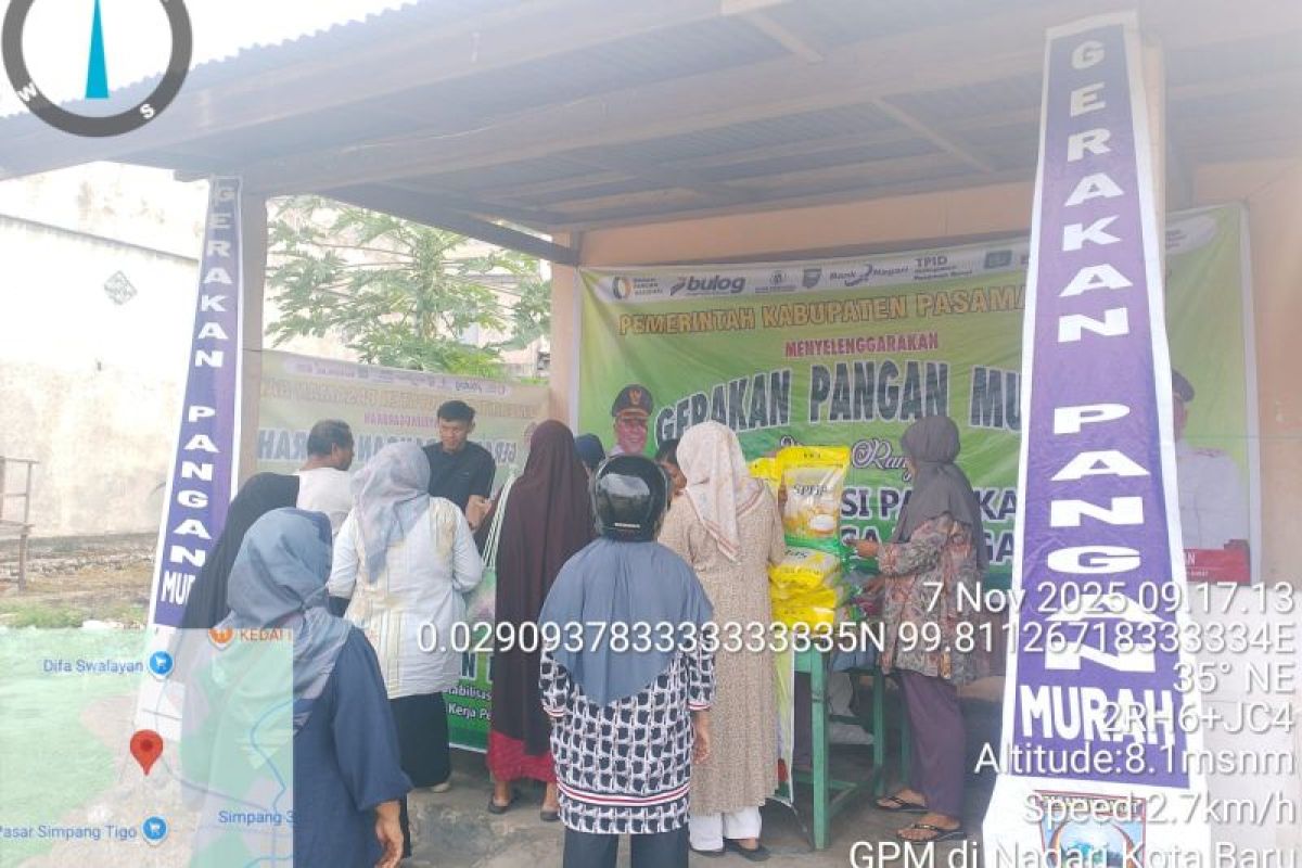 Selama November, Pemkab Pasaman Barat telah adakan lima kali gerakan pangan murah upaya bantu masyarakat