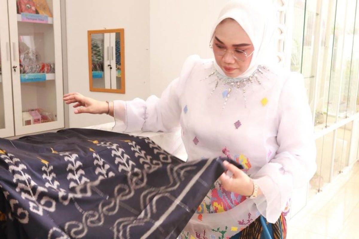 Ketua Dekranasda Tanah Bumbu dorong pengembangan kain tenun khas Pagatan