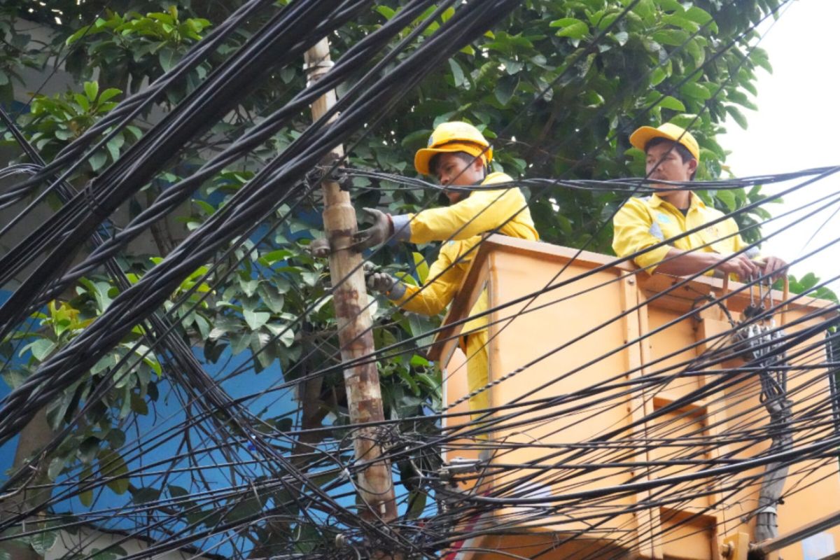 Dinas Bina Marga-Apjatel gencarkan relokasi kabel udara ke bawah tanah