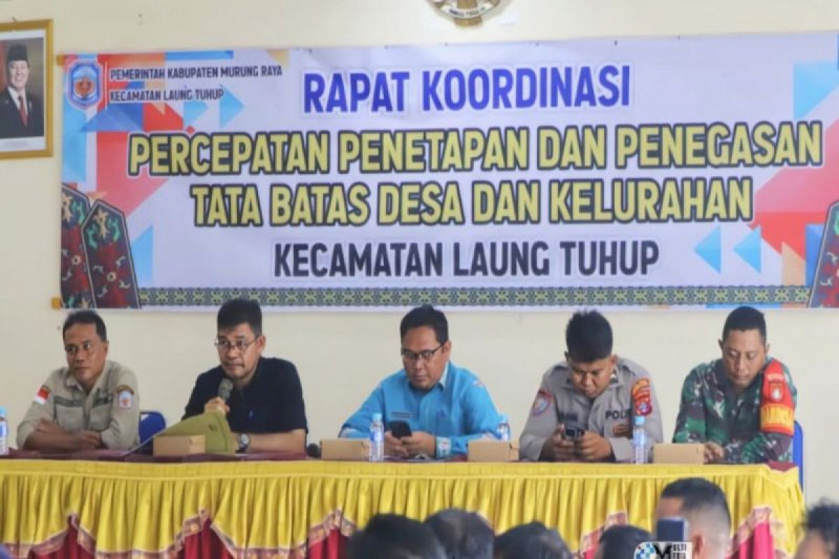 Pemkab Murung Raya percepat penetapan batas desa di Laung Tuhup