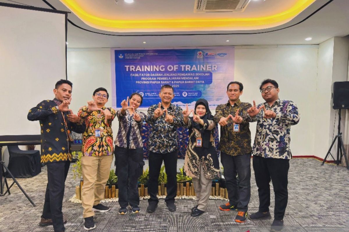 BGTJ Papua Barat latih 24 pengawas sekolah optimalkan pendampingan pendidikan