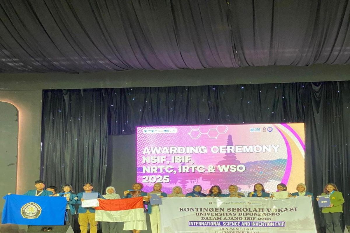 Kontingen Sekolah Vokasi Undip Borong 13 Penghargaan di ISIF 2025 Bali