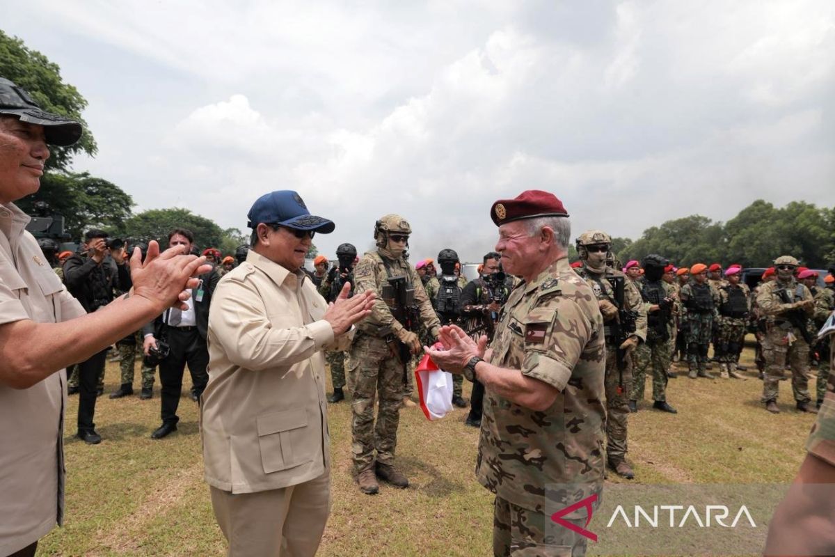 Prabowo-Raja Abdullah II saksikan demonstasi drone tentara RI-Yordania