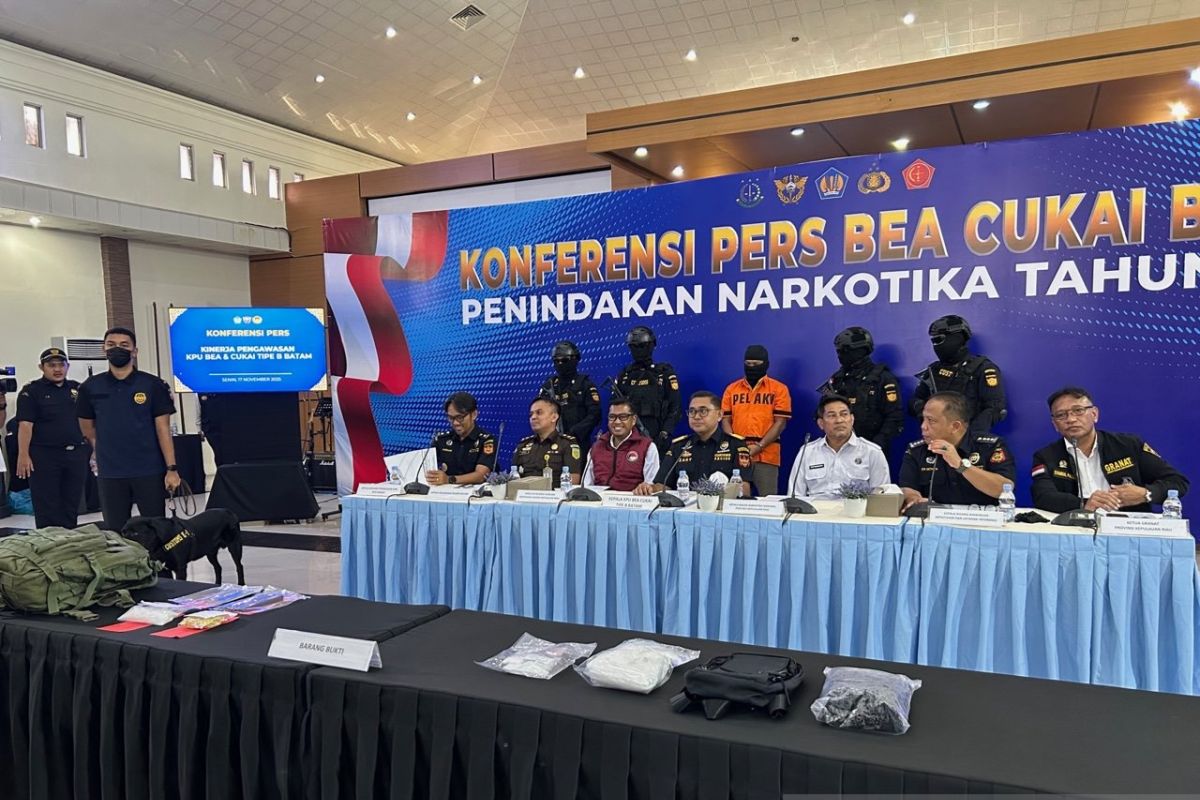 BC Batam gagalkan penyeludupan 1,5 Kg narkoba melalui perairan