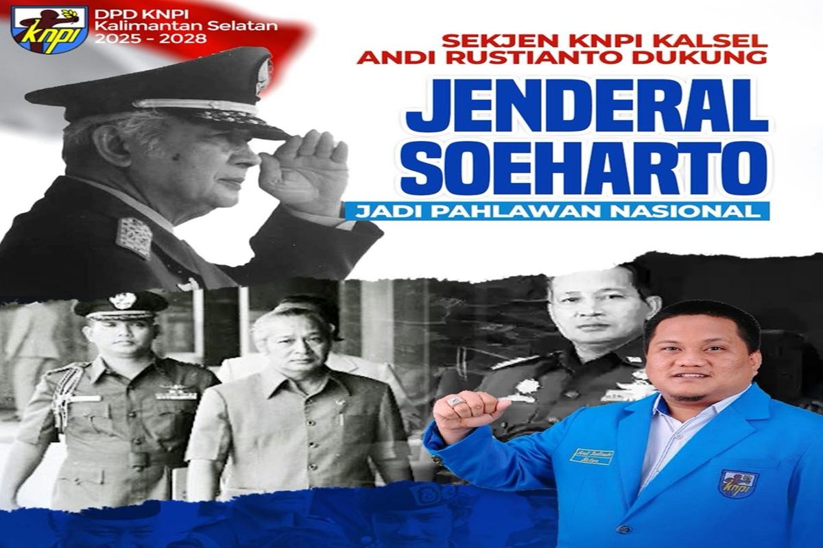 Sekjen KNPI Kalsel Dukung Soeharto Dapat Gelar Pahlawan Nasional