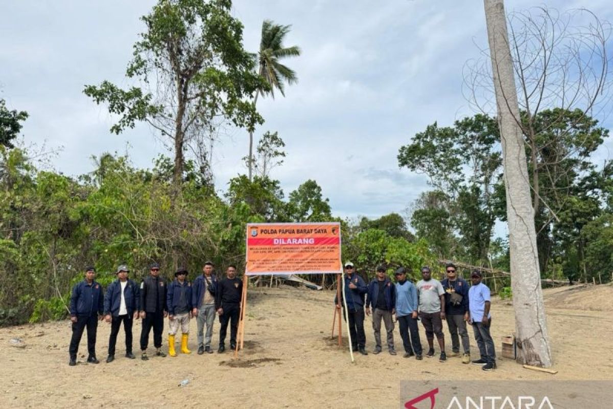 Polda PBD tertibkan tambang emas ilegal di Tambrauw