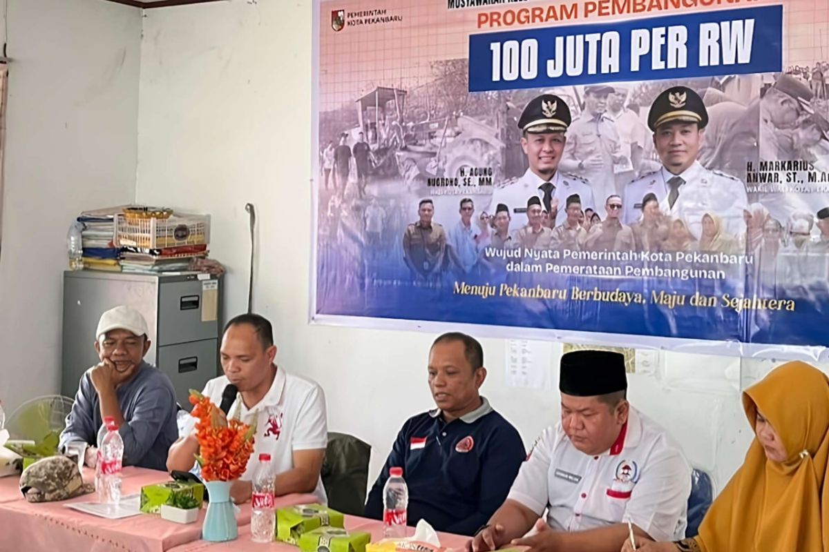 Program Pemkot Pekanbaru Rp100 juta per RW mulai jalan, begini mekanismenya