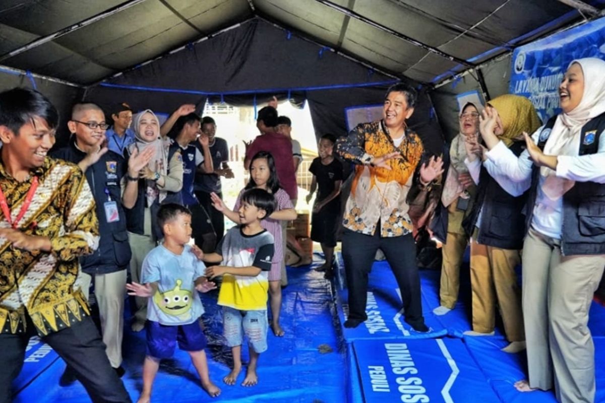 Anak-anak korban kebakaran Palmerah dapat layanan psikososial