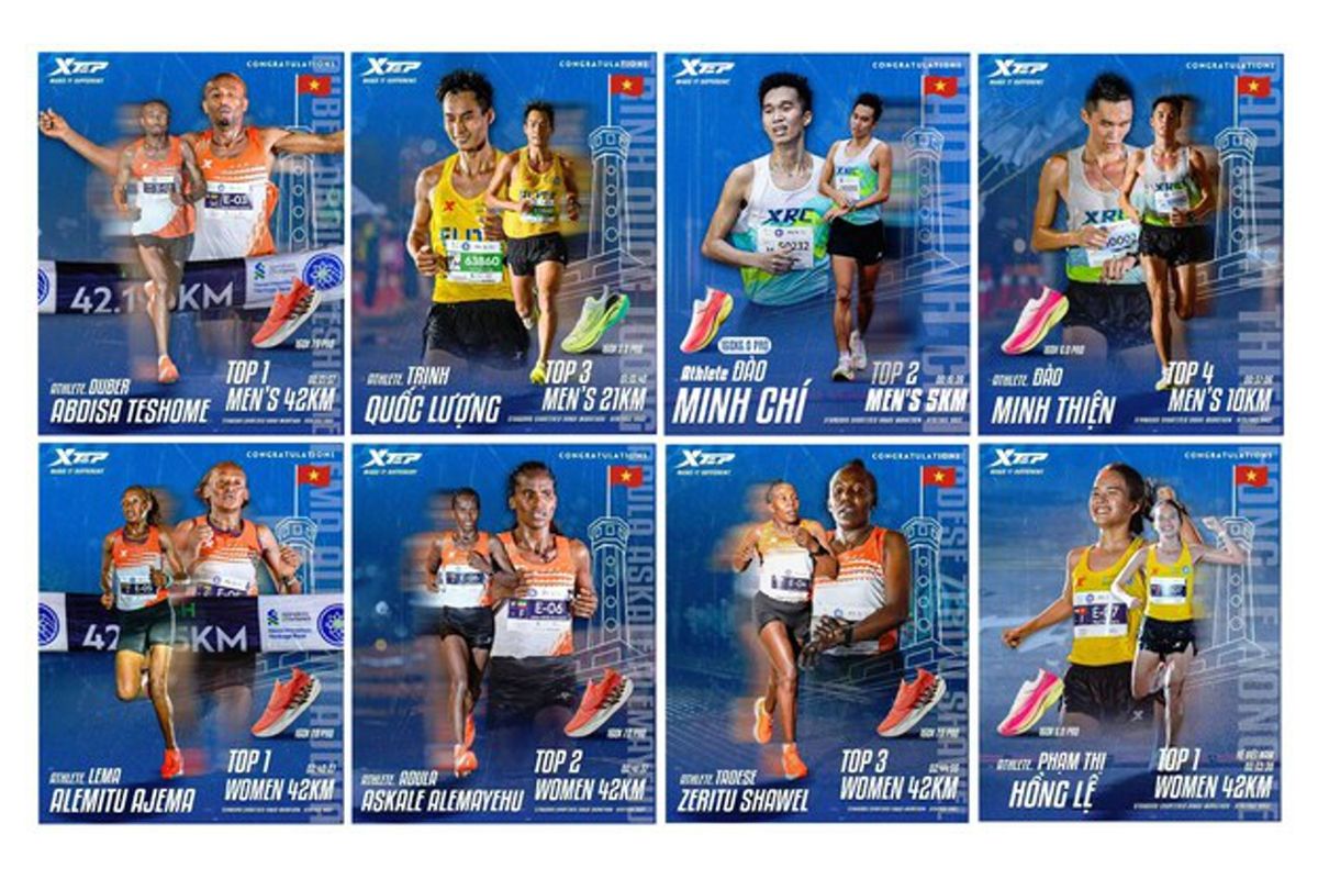 As Strategic Technical and Exclusive Apparel Sponsor, Elite Roster of 8 Xtep Athletes Dominates Podium