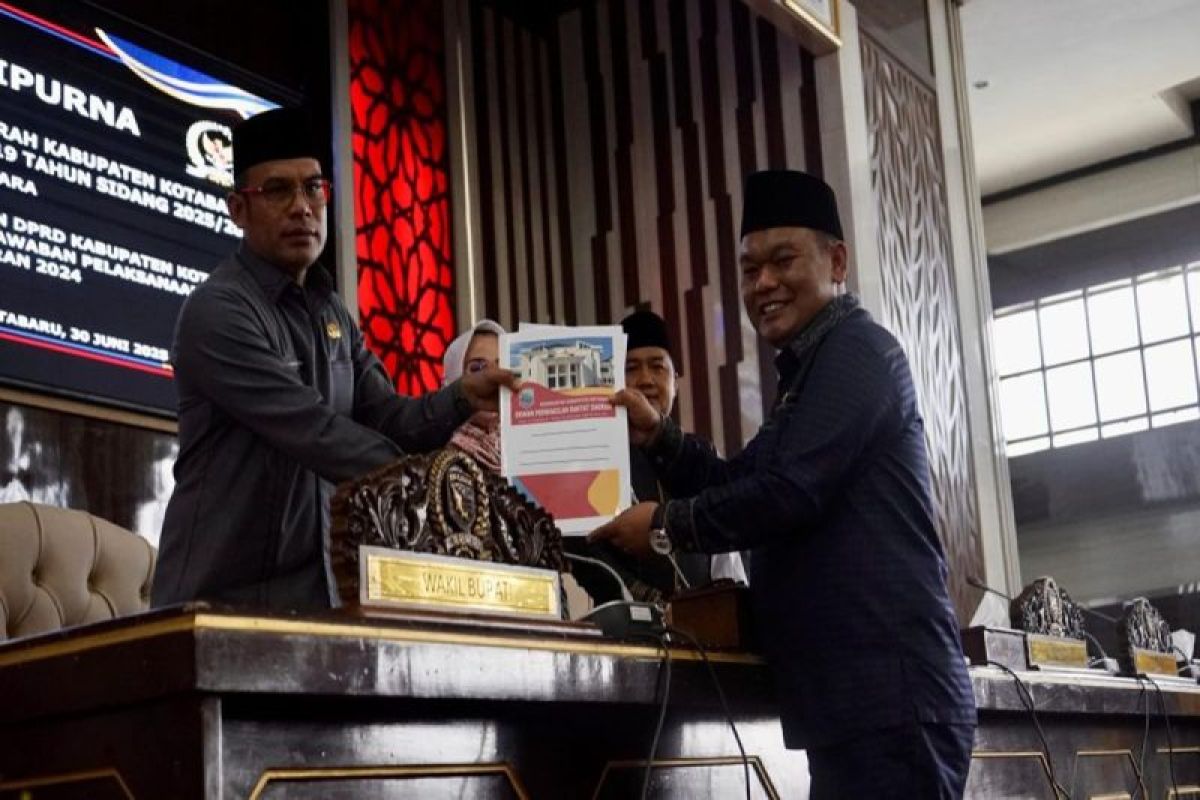 DPRD Kotabaru gelar rapat Paripurna bahas laporan akhir Raperda RTRW 2025-2044