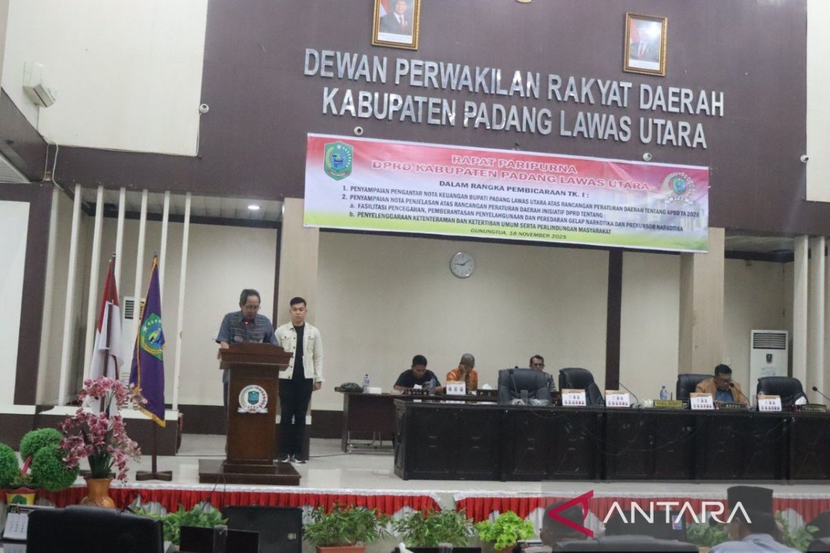 DPRD Paluta gelar paripurna, bahas Nota Keuangan APBD 2026 dan Dua Ranperda Strategis
