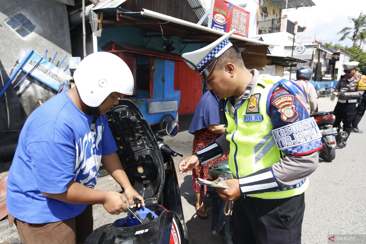 Sebanyak 28 pelanggar terjaring Operasi Zebra Otanaha di Gorontalo
