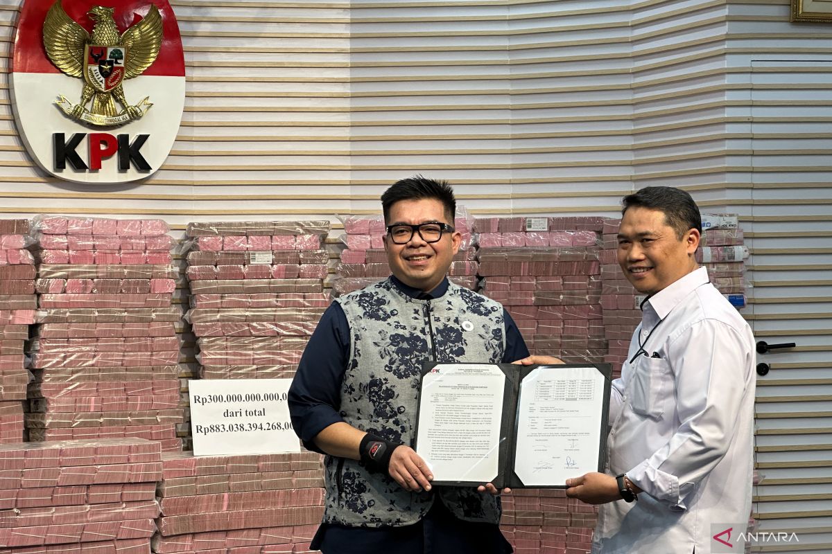 KPK serahkan barang rampasan senilai Rp883 miliar ke PT Taspen