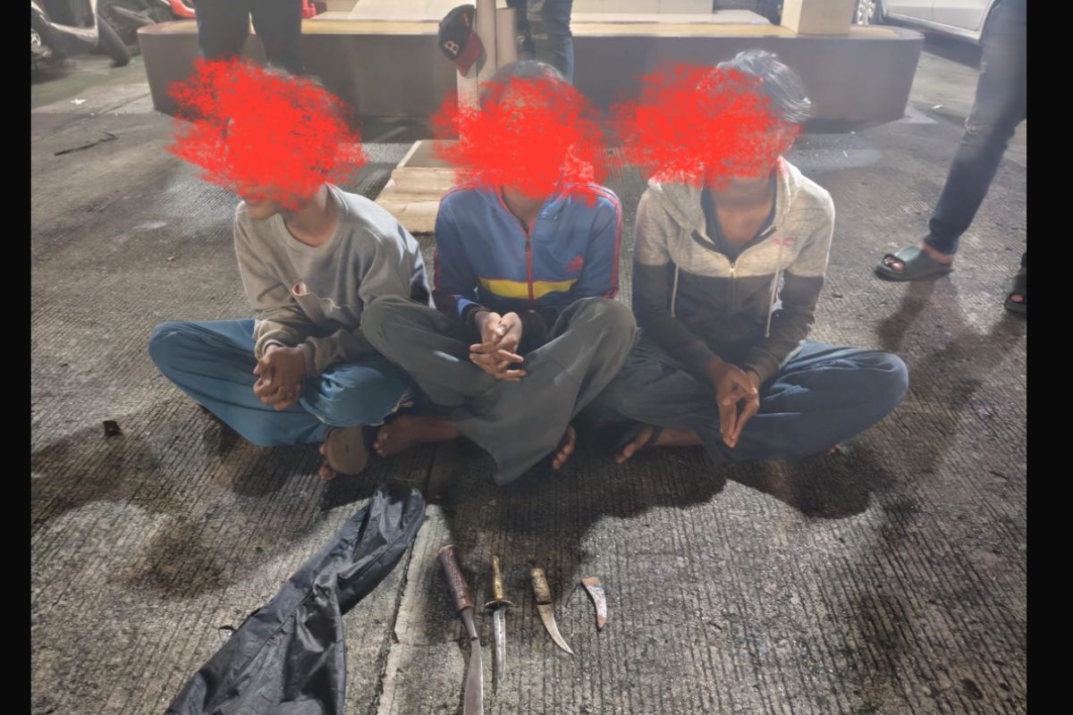 Polisi tangkap tiga anak yang diduga pelaku pembacokan di Jakarta Utara