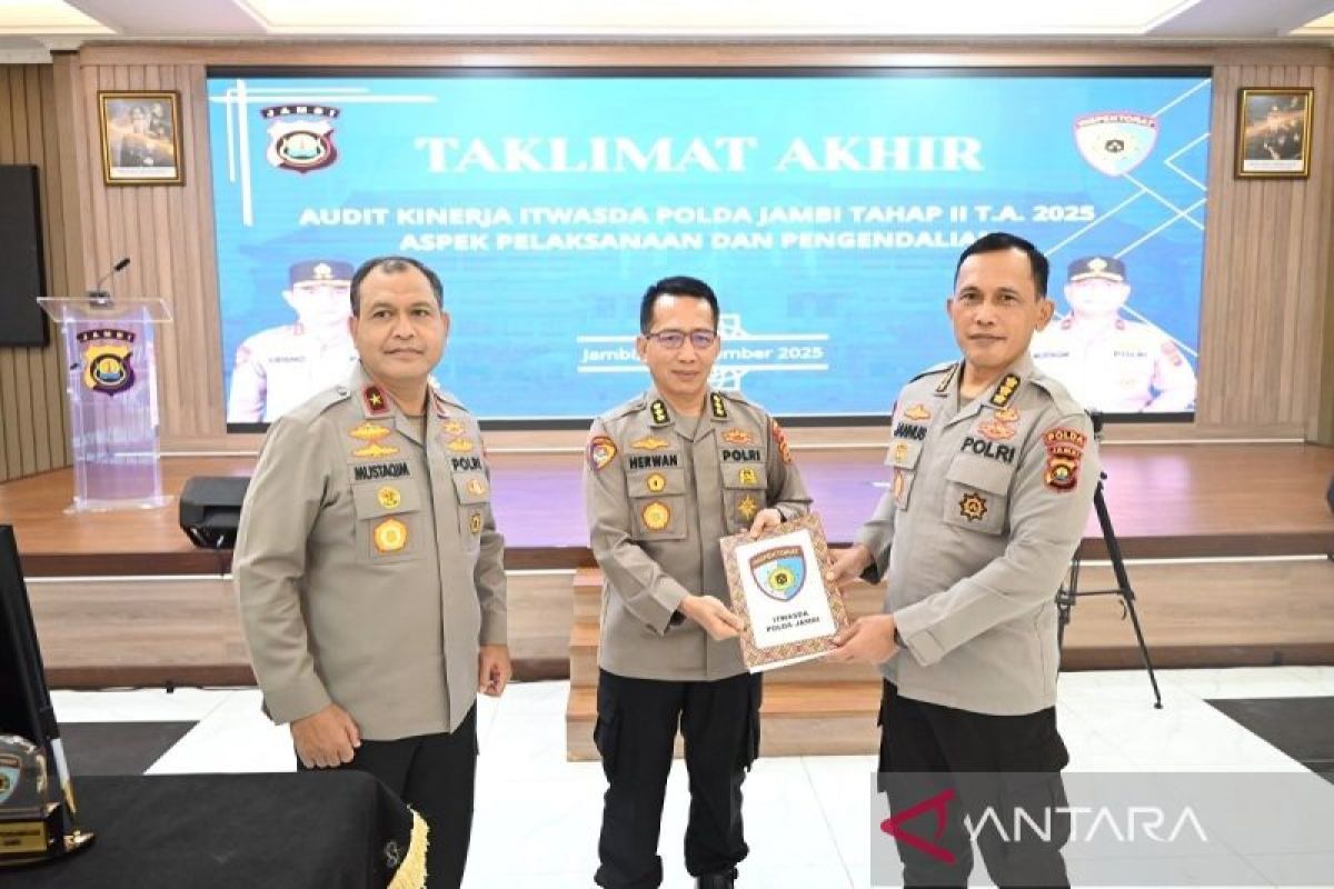 Wakapolda Jambi pimpin audit tahap II/2025