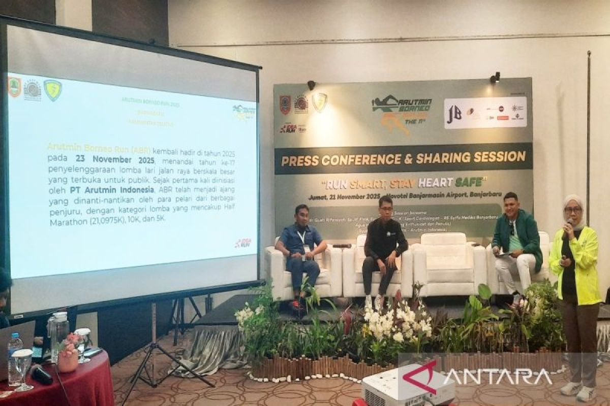 Peserta Arutmin Borneo Run 2025 melonjak jadi 4.050, termasuk pelajar Kalsel