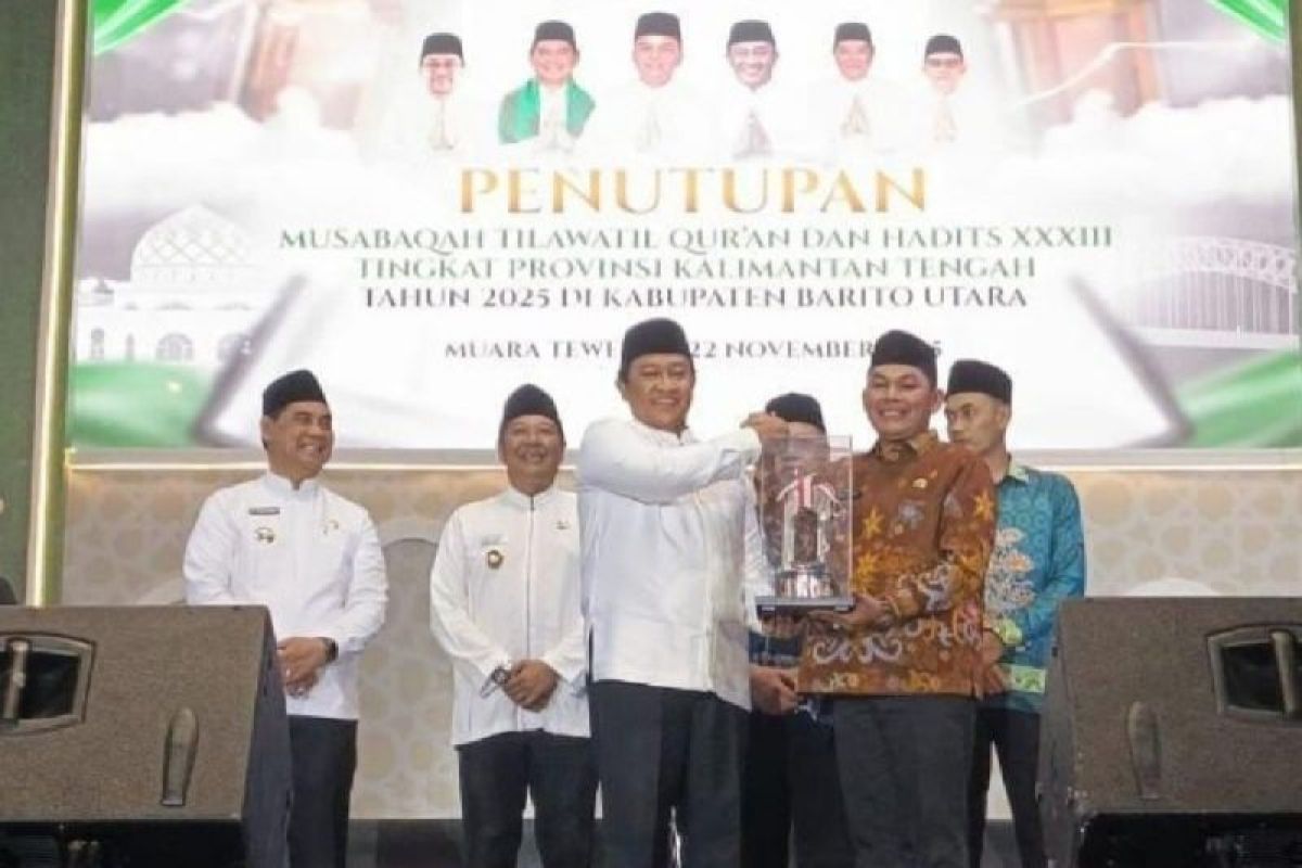 Kafilah Murung Raya raih juara umum III MTQH Kalteng