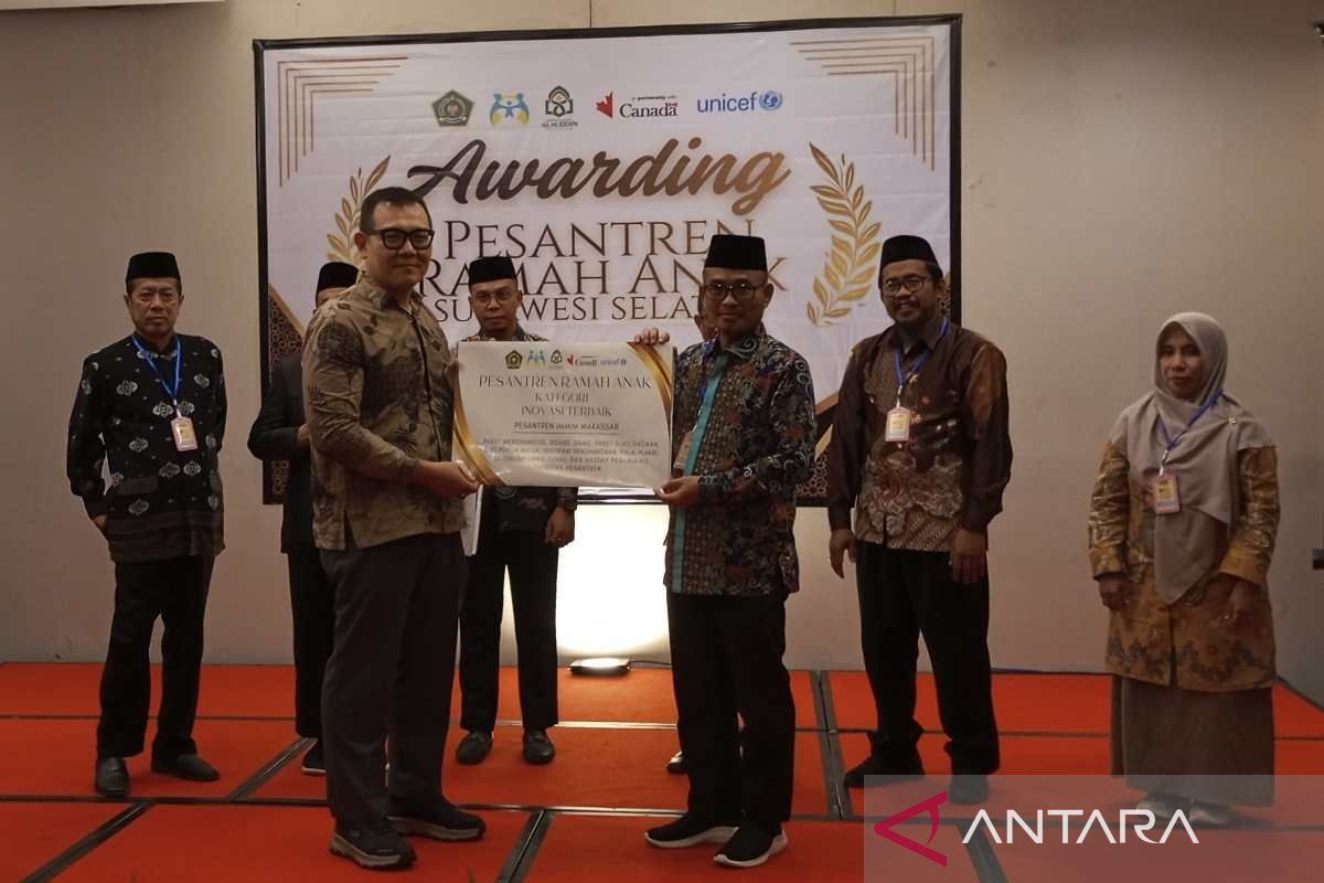 Berdasarkan peniliaian UNICEF, tujuh pesantren di Sulsel raih penghargaan ramah anak