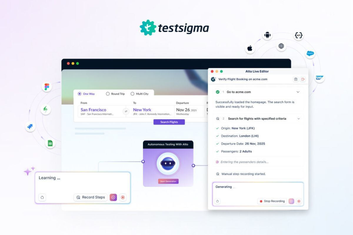 Testsigma Merilis Atto 2.0, Memajukan Pengujian Otonom untuk Tim Perangkat Lunak Modern
