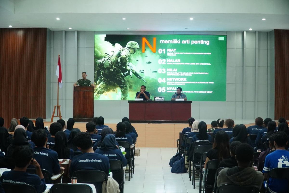 BI Papua dengan Rindam XVII/Cenderawasih membentuk karakter pemimpin muda