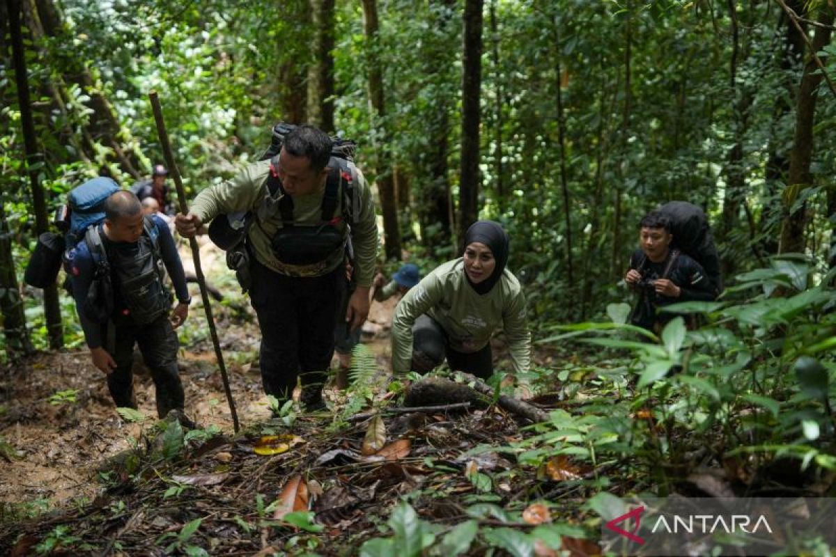 Mama Deden berjalan kaki 20,5 jam lewati Hutan Meratus menuju Desa Juhu