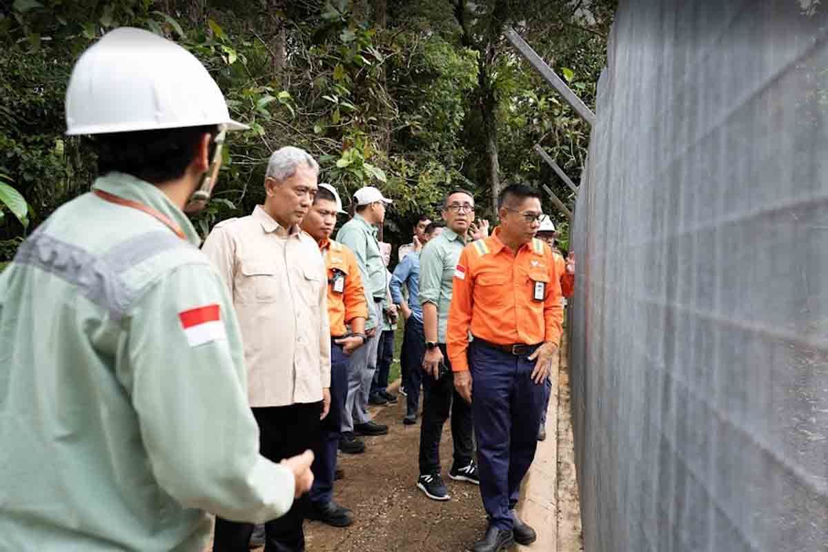 PT Vale menambang dengan cara reklamasi progresif di sekitar Danau Matano