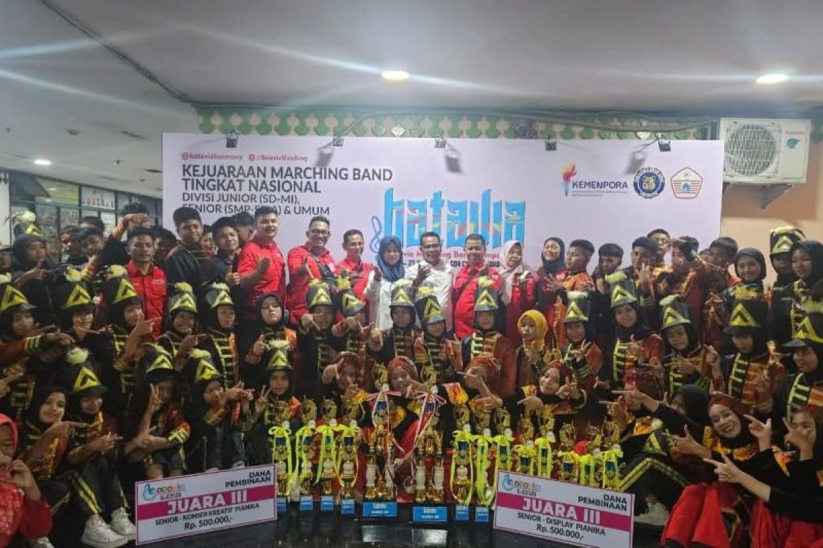 Unit Bahana Gempita Salido MTsN 1 Pesisir Selatan borong penghargaan Batavia Marching Band Competition 2025