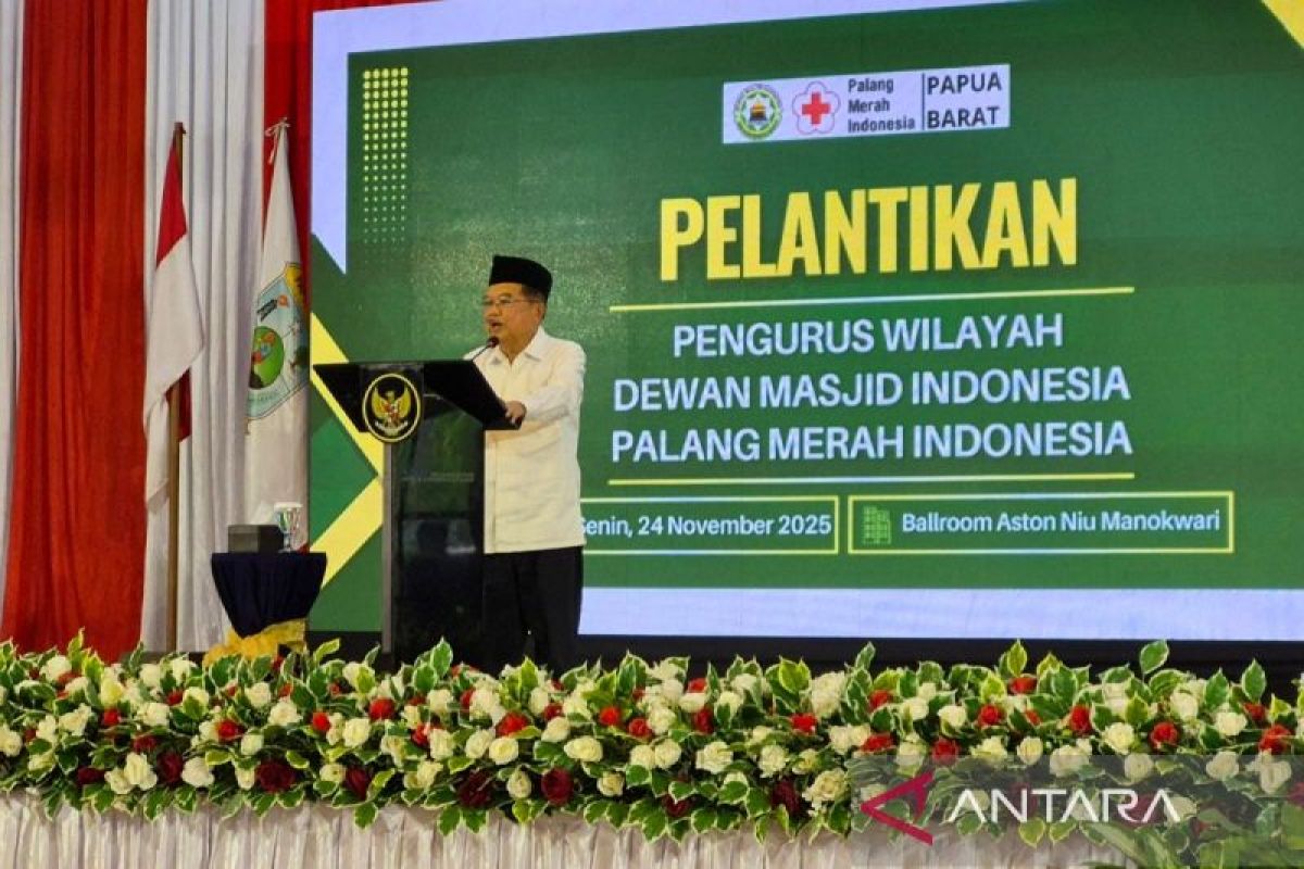 Jusuf Kalla minta PMI Papua Barat siaga 24 jam  bantu masyarakat