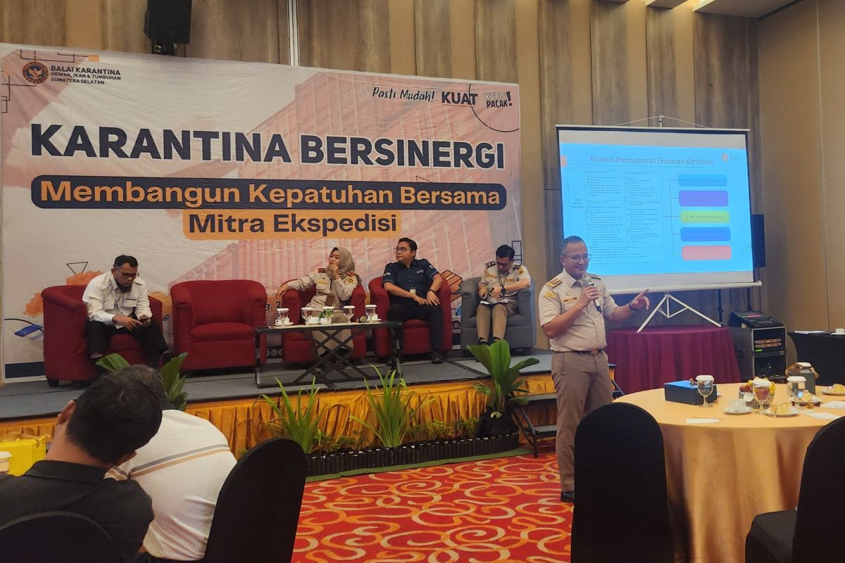 Pelaku ekspedisi Sumsel komitmen bersama patuhi aturan karantina