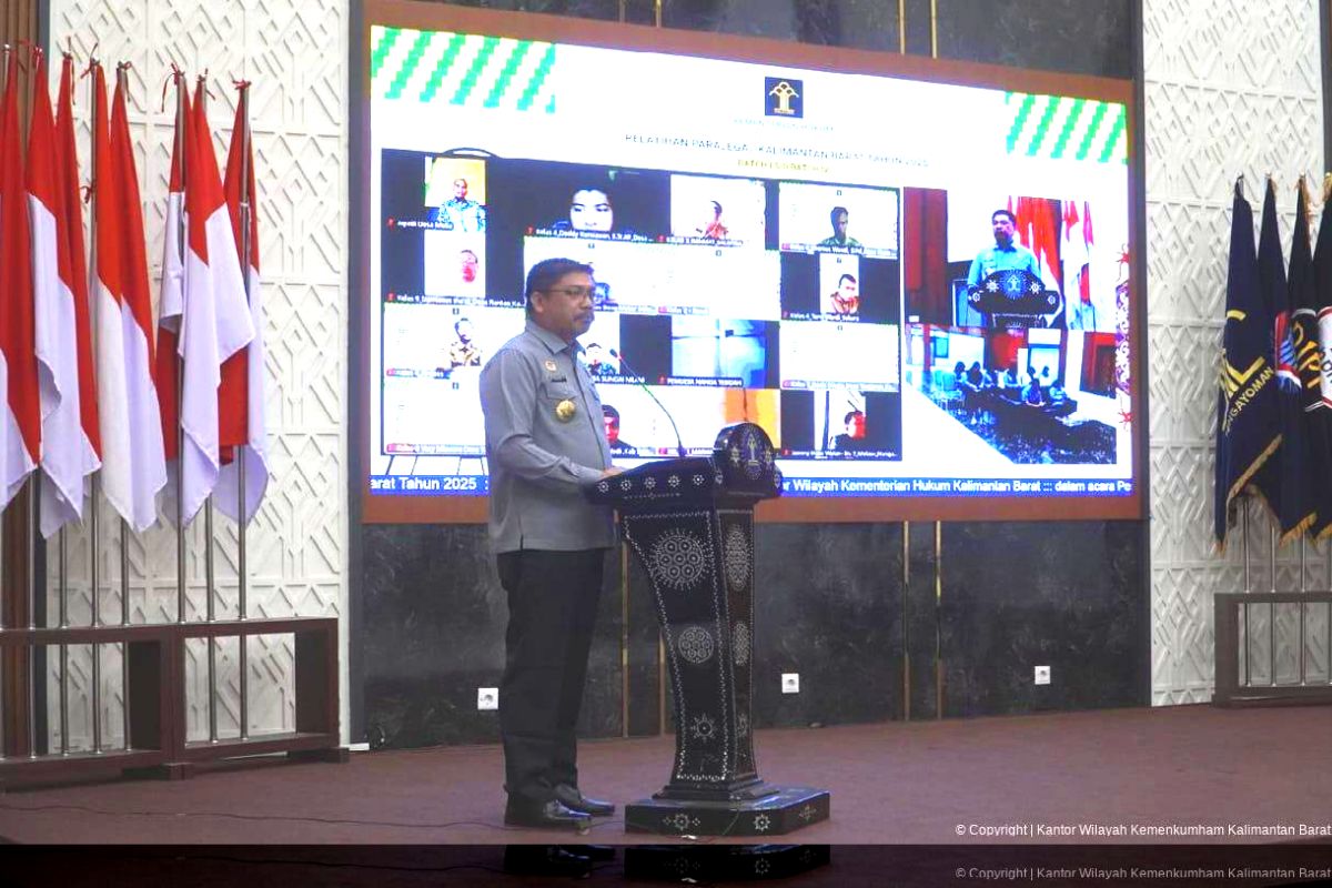 Kemenkum Kalbar buka Pelatihan Paralegal 2025 Batch III dan IV secara virtual