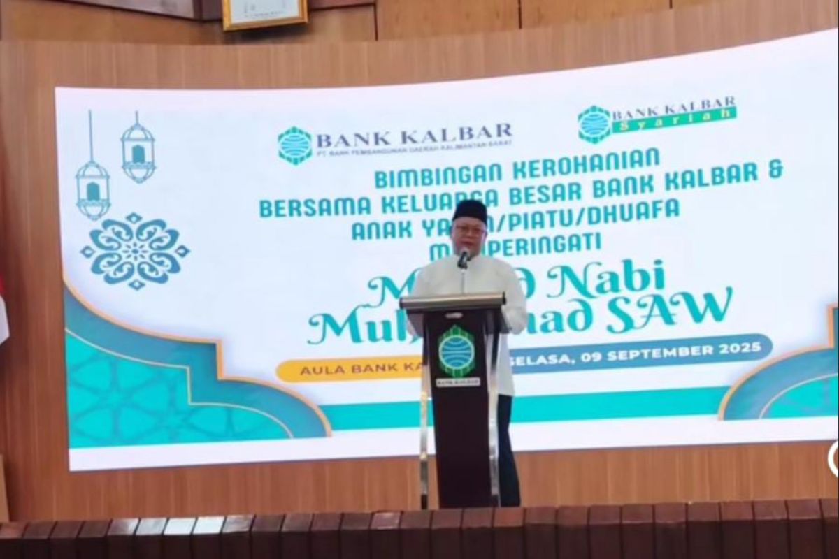 Bank Kalbar Peringati Maulid Nabi dengan Santuni Anak Yatim dan Ingatkan Bahaya Judi Online