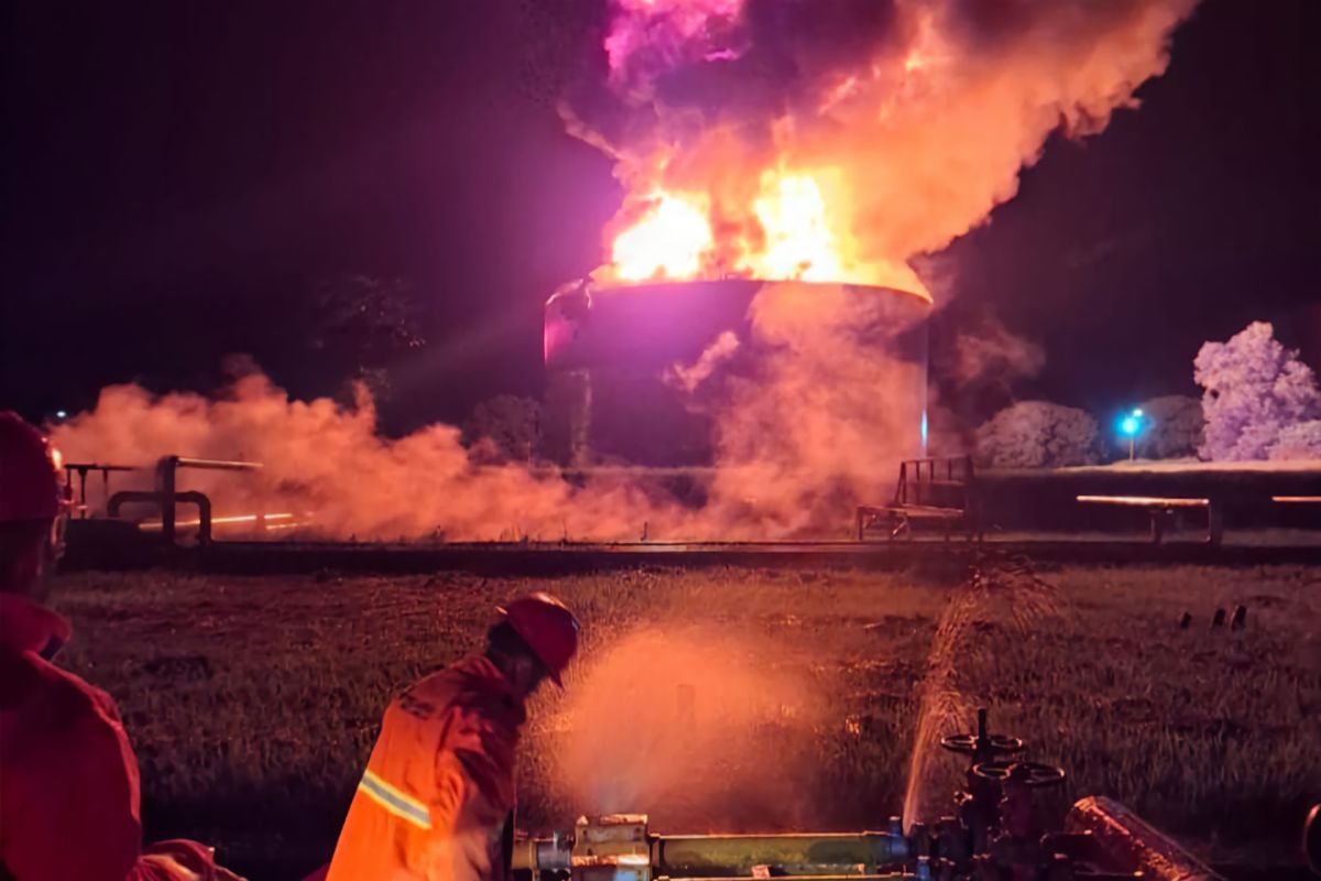 PGE: kebakaran tangki penyimpanan kondensat di Lhokseumawe tak pengaruhi operasional