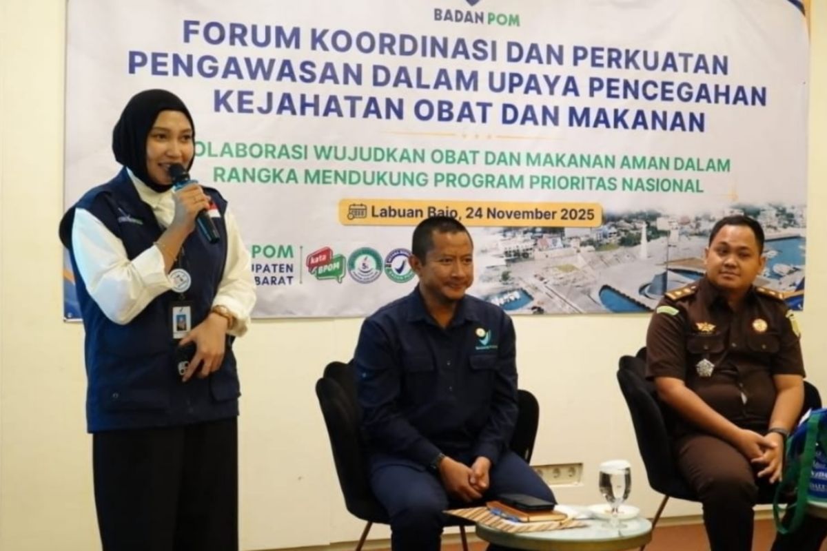 Loka POM Mabar menggelar forum koordinasi cegah kejahatan obat-makanan