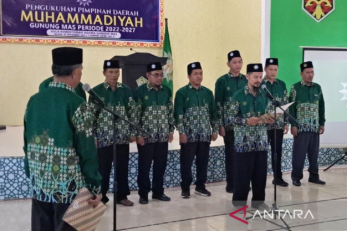 Pengurus Daerah Muhammadiyah Gunung Mas dikukuhkan