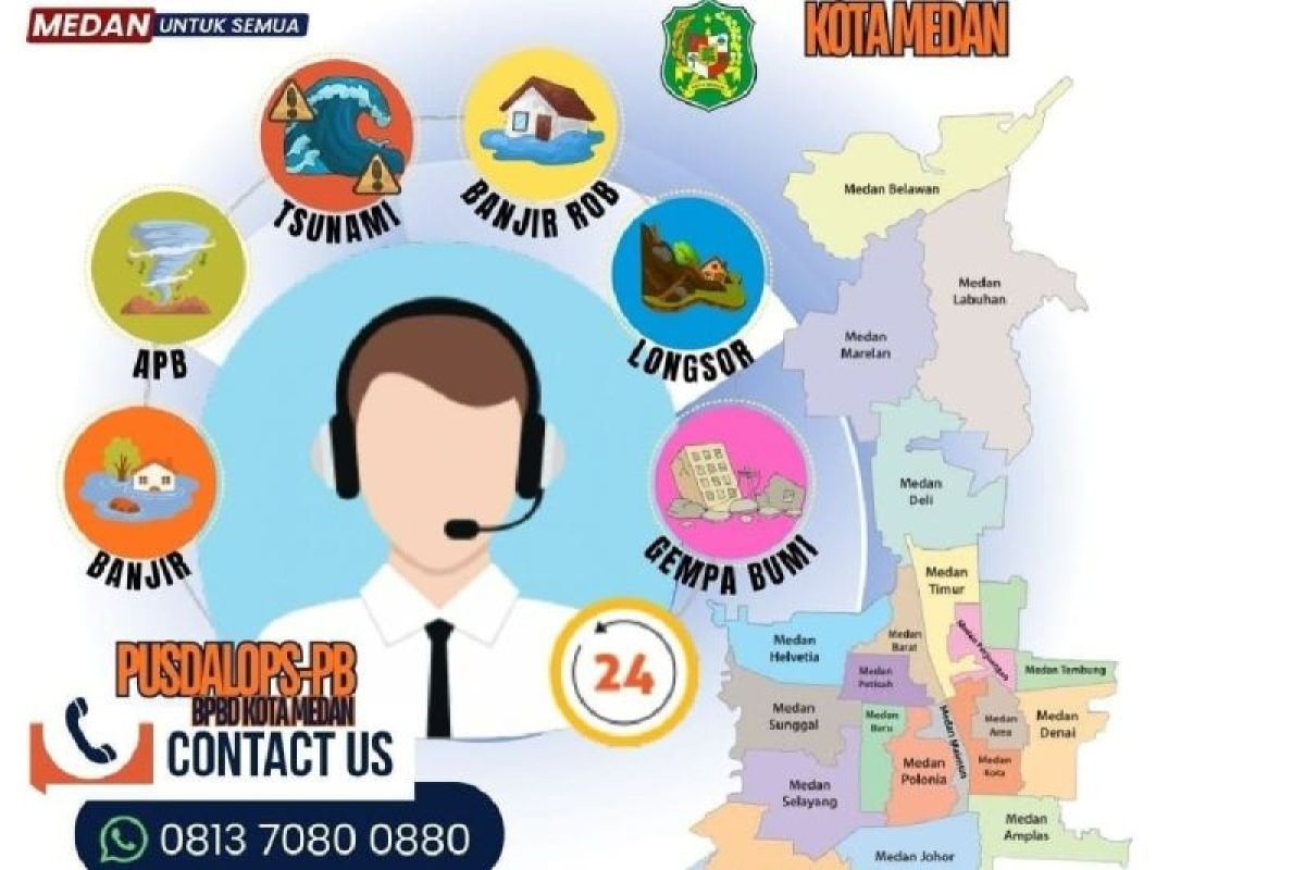 BPBD Medan lakukan pengawasan berkala hadapi cuaca ekstrem