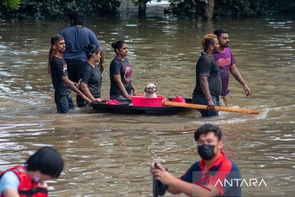 Pengungsi banjir Malaysia melonjak jadi 21.000 orang