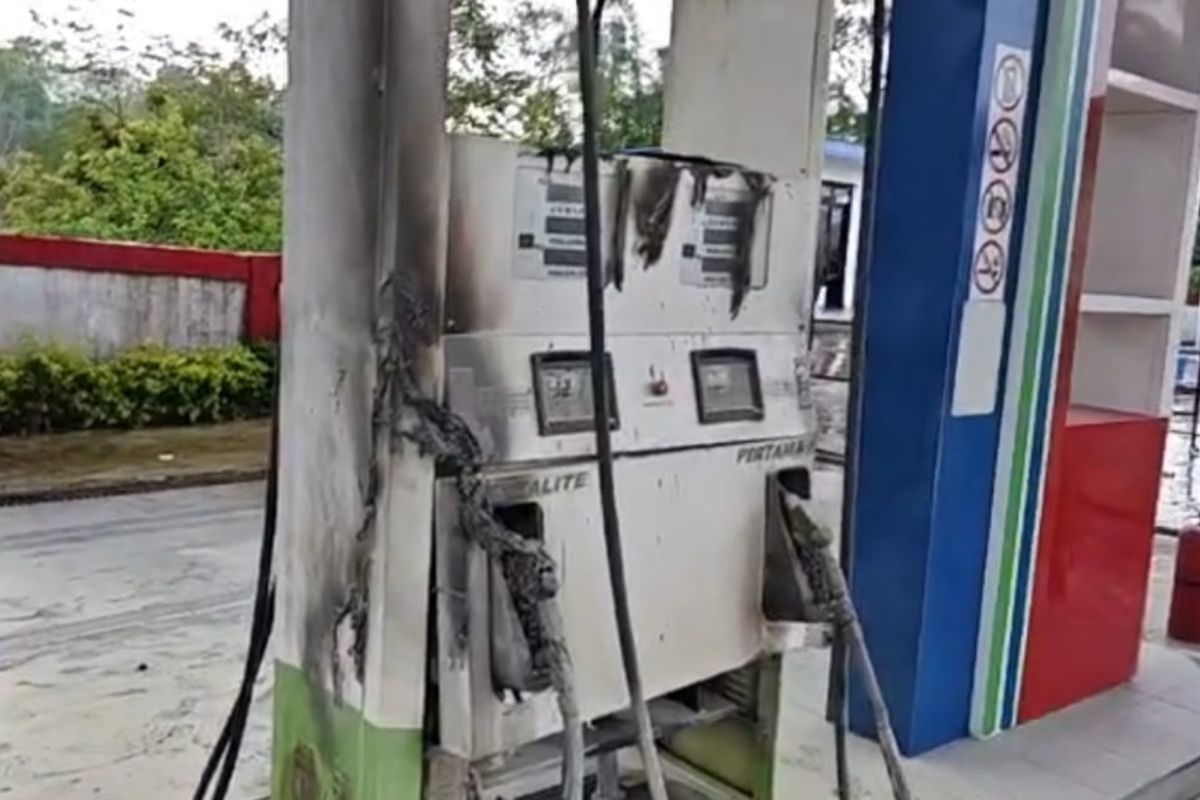 Polisi memaparkan penyebab kebakaran SPBU di Ruteng-NTT