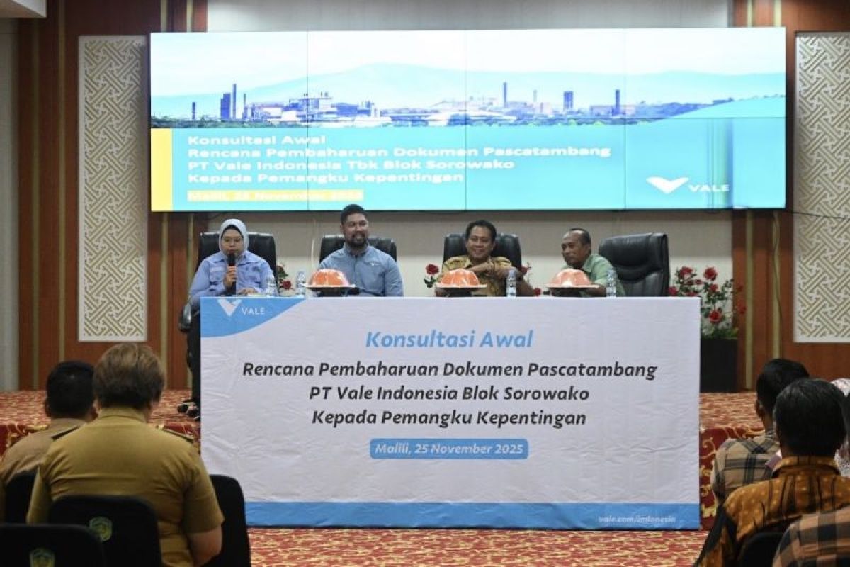 PT Vale konsultasikan pembaruan dokumen pascatambang Blok Sorowako