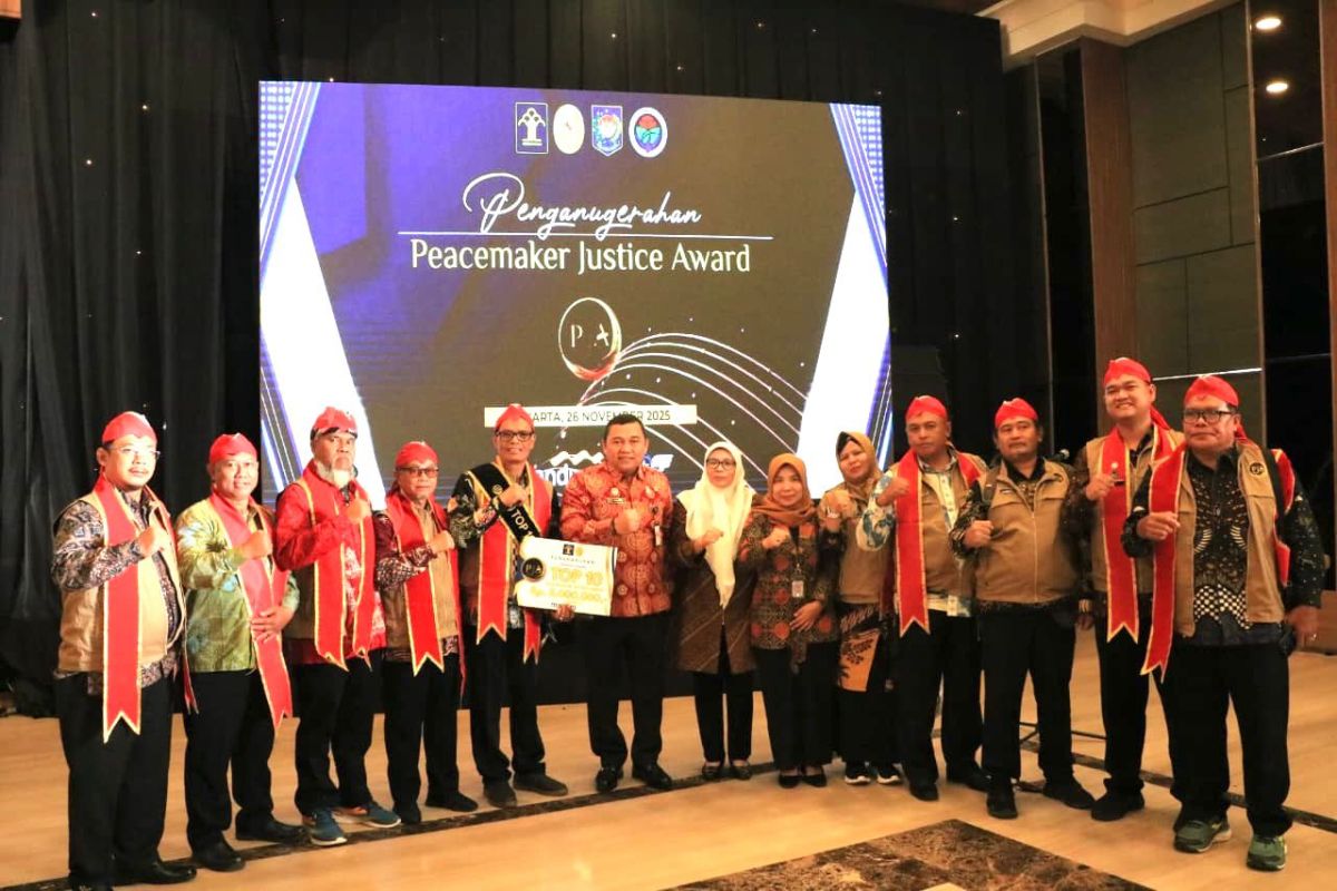Peacemaker Justice Award 2025, apresiasi bagi kades dan lurah terbaik