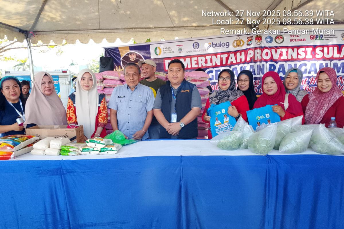 Pemprov Sulbar jamin stabilitas harga bahan pangan jelang Natal
