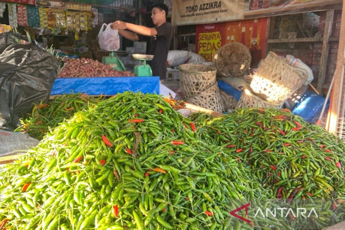 Harga cabai rawit merah Rp64.150 per kg, telur ayam ras Rp31.450 per kg